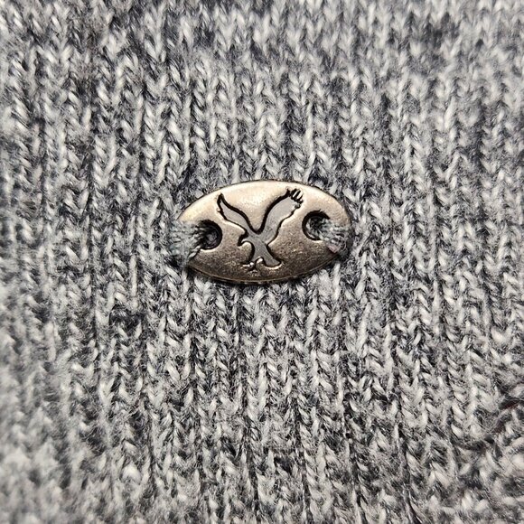 Grey V Neck Sweater for Men - Picture 4 of 5